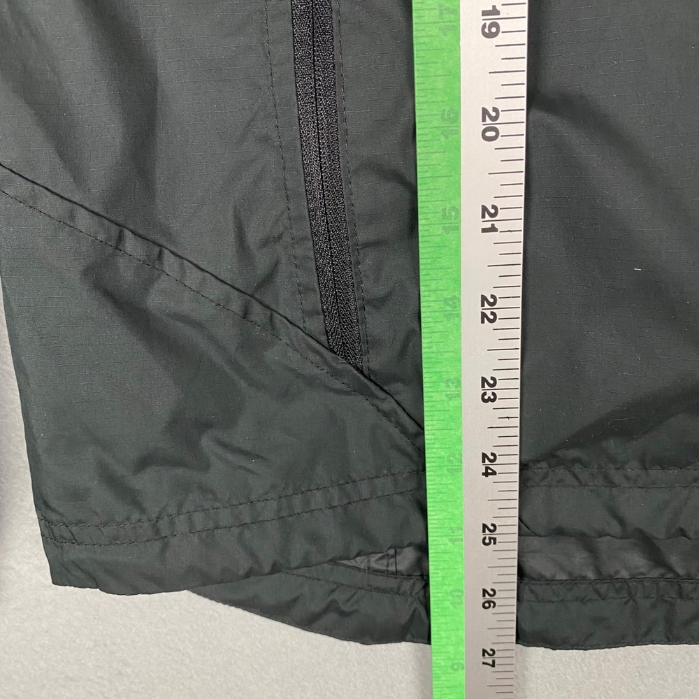 L.L. Bean Windbreaker Jacket Womens Size L Black Full Zip Stowaway Hood - Picture 8 of 8